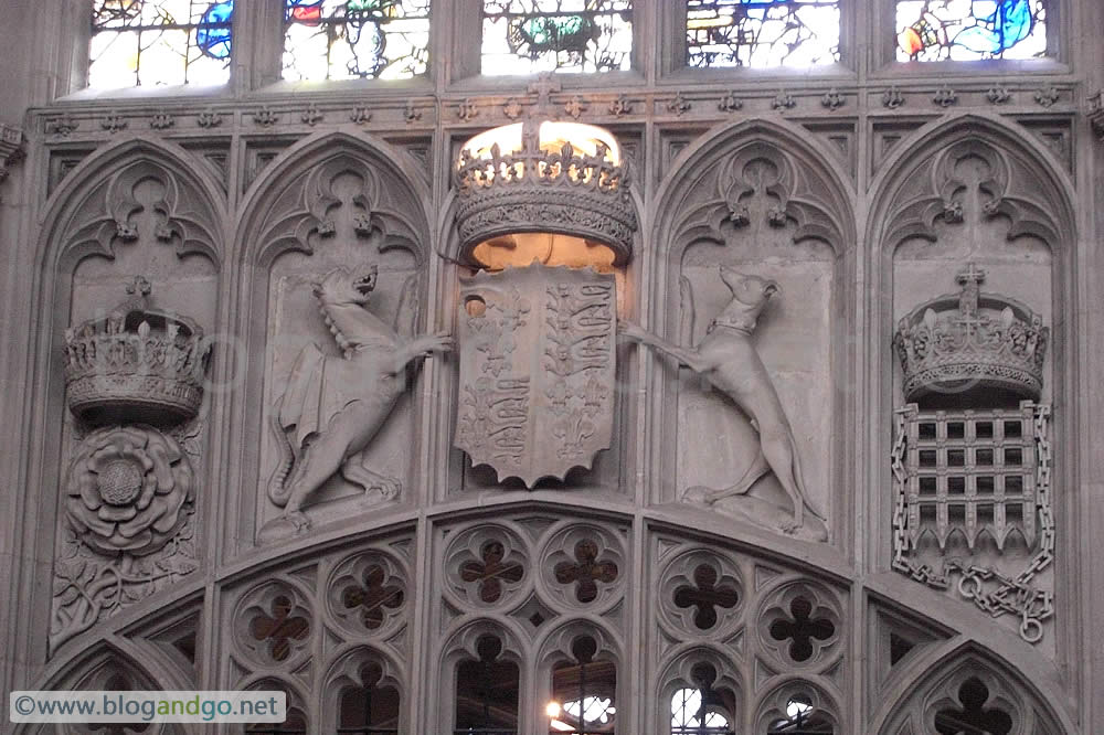 Kings College Chapel wall carvings